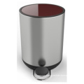 5L Round stainless steel pedal trash bin sanitary waste bin metal dustbin trash can metal container stainless